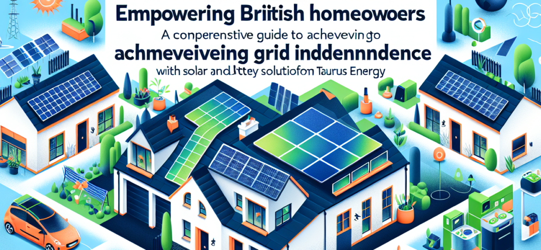 Empowering British Homeowners: A Comprehensive Guide to Achieving Grid Independence with Solar and Battery Solutions from Taurus Energy